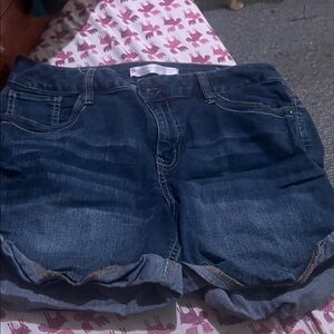 No Boundaries Dark Blue Jean Shorts